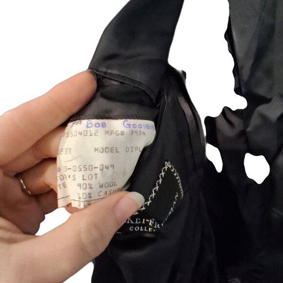 Hickey Freeman suit jacket mens 42 R tweed 90% wool 10% cashmere brown black - Picture 5 of 7